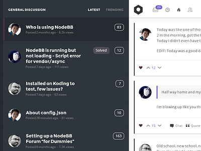 NodeBB Theme discussion forum nodebb
