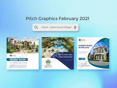 Pitch Graphics for Antel Grand Village [February 2021] ads advertisement advertising antel grand village design graphic design pitch pitch deck
