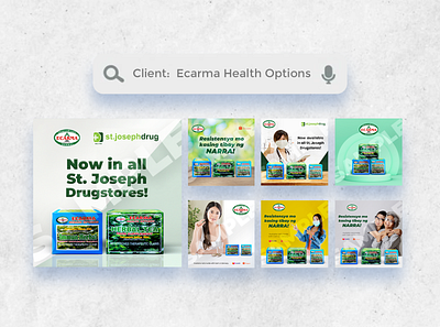 Square Graphics for Ecarma Health Options [2020] ads advertisement advertising design graphic design marketing