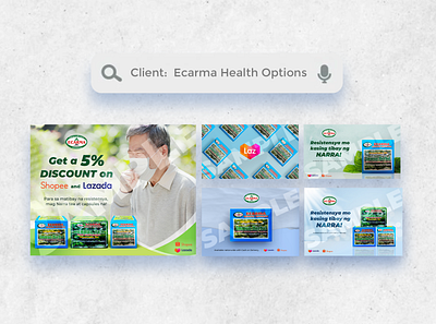 Rectangular Graphics for Ecarma Health Options [2020] ads advertisement advertising design graphic design marketing