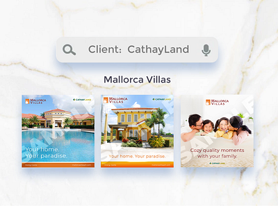Graphics for CathayLand: Mallorca Villas [2020] ads advertisement advertising design graphic design marketing