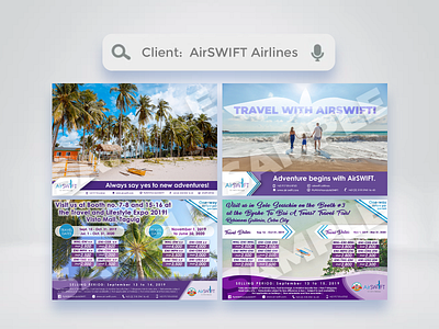 Rectangular Graphics for AirSWIFT Airlines [2019] ads advertisement advertising design graphic design marketing