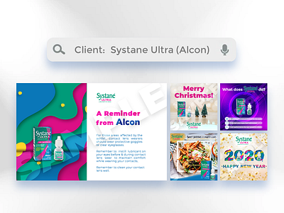 Graphics for Alcon: Systane Ultra [2019] ads advertisement advertising design graphic design marketing