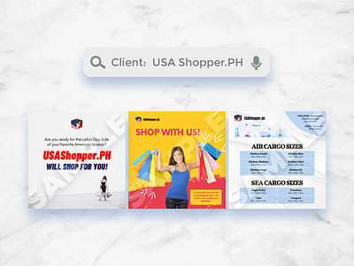 Square Graphics for USA Shopper.PH [2020-2021] ads advertisement advertising design graphic design marketing