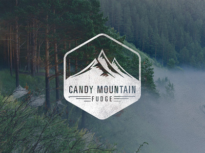 Candy Mountain condensed discover identity logo mountain pine redesign trees