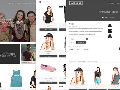 LUMINOUS ECOMMERCE THEME EXPLORED catalog category classy ecommerce google modern online product shop store theme webstore