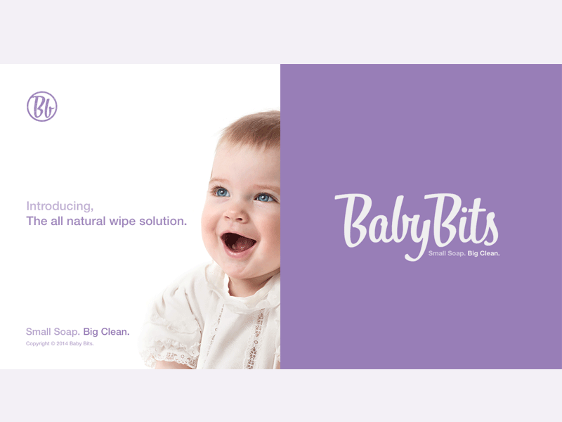 Natural Wipe Solution baby banner child custom font identity logo newborn script stamp tagline