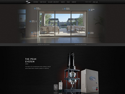 Sliding Doors brand create dark photo website