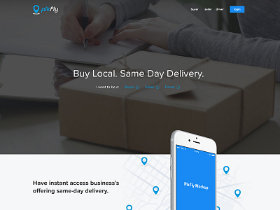 Delivery service create deliver design splash website