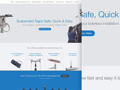 ReDesign awesome blue flat installation webdesign website
