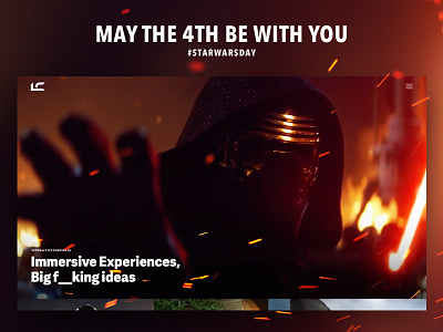 MAY THE 4TH BE WITH YOU design immersive interface portfolio starwars ui ux