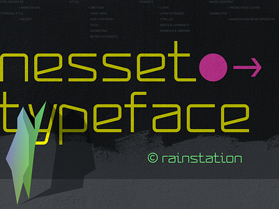 Nesset Type Design font fontface futuristic sc fi type typeface typography