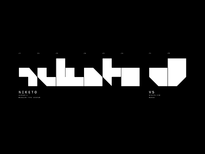 Niketo v5. Wordmark treatment font fontface moscow msk niketo russia saint petersburg spb techno type typeface typography