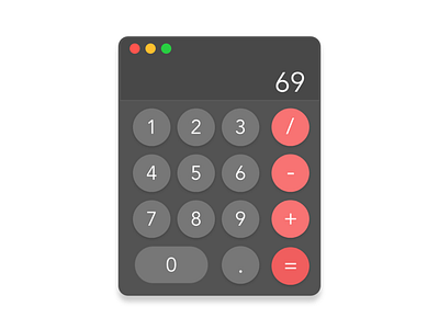 Calculator adobe xd calculator dailyui dailyui4 minimal minimalist ui ux design