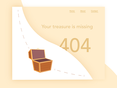 404 404 error 404 page dailyui dailyui 008 treasure