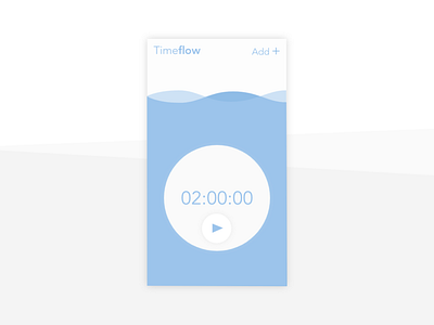 Timer App dailyui dailyui 014 flow timer timer app waves