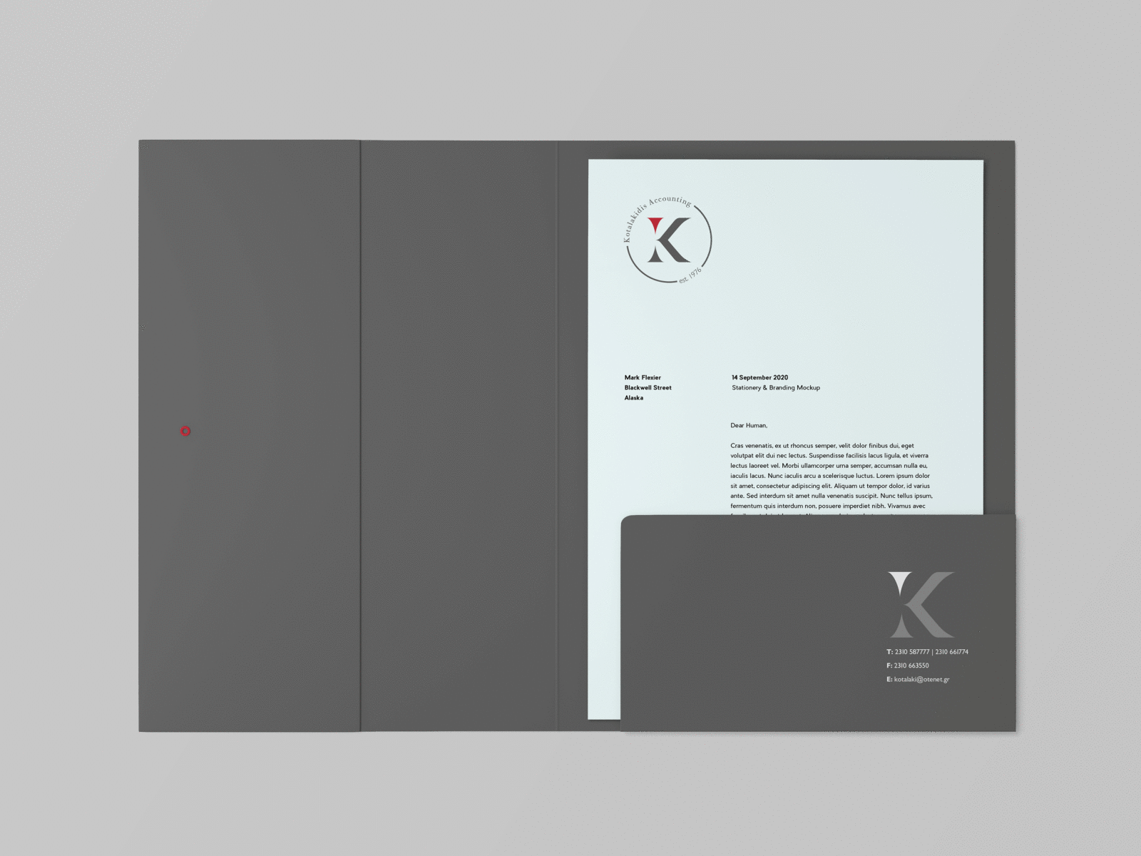 Folder for accounting office accounting branding design folder folder design folder mockup