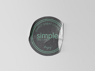 Sticker for coffee shop cafe coffee coffee shop design greece mockup photoshop sticker sticker design