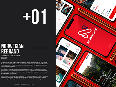 Norwegian Air Rebrand Concept ad campaign airplane app branding concept corporate graphic design iphone mock up logo design plane product design rebrand ui ux