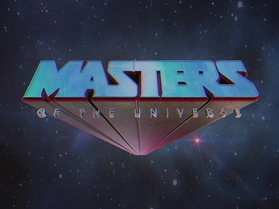 Masters Of The Universe 1980s 3d 80s after effects animation c4d cinema4d design he-man logo masters of the universe motion graphics octane red giant skeletor sword trapcode