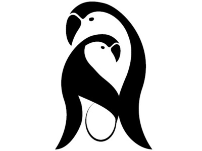 penguins design illustration logo