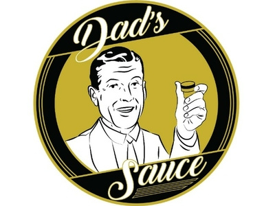 Dad's Sauce Logo branding design illustration logo vector