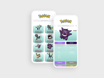 Poke App app design ui