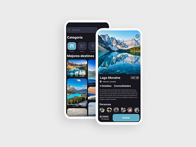 TravelApp app design graphic design ui ux