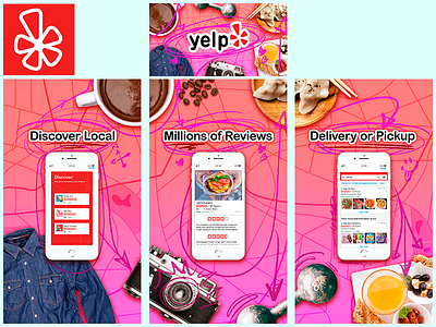 Yelp App Store Optimization Mockup