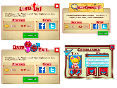 Game Modal Pop-Ups