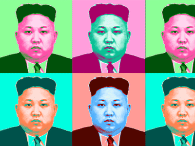 Trump Kim LUL editorial after effects vector html html5 animation gif illustration art pop art