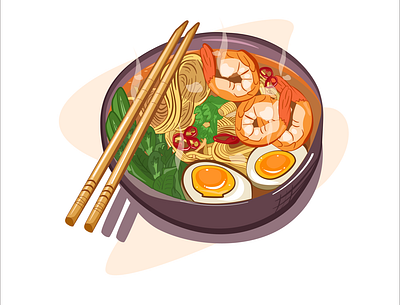 Food illustration design eat food food illustration illustration illustrator kawaii ramen vector vector graphic vector illustration vectorart векторная графика векторная иллюстрация иллюстратор иллюстрация