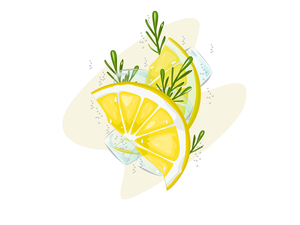 Fruit illustration by Olga Lisa on Dribbble