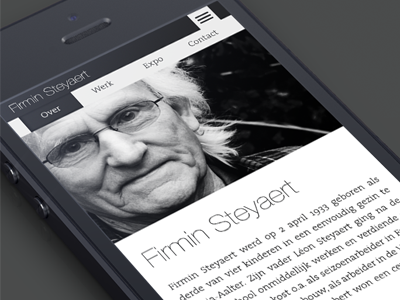 F2.0 Mobile - concept homepage layout mobile responsive ui webdesign website