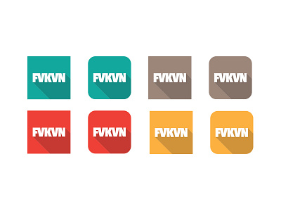 FVKVN clean colourful flat logo