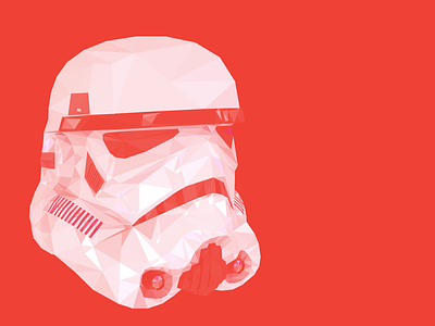 Low Poly Trooper illustration low poly polygon star wars storm trooper