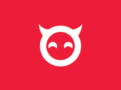 Devil Logo devil logo mark smiley