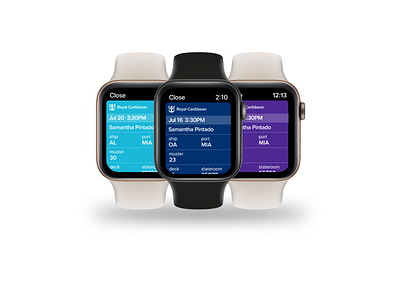 Boarding Passes iWatch app boarding pass design express boarding online check in ui ux
