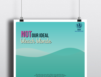 Miami Waterkeeper Posters branding design illustration poster design typography vector