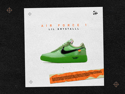 Concept cover art for Lil Krystalll "Air Force 1"🥬🥬🥬🥬