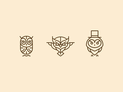 Owl (concepts) bird concept icon illustration line owl simple