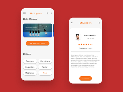 UtiSupport app figma prototyping ui ui design ux ux design wireframing