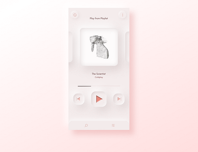 Neumorphism Music Player figma music musicplayer neomorphism player ui ux