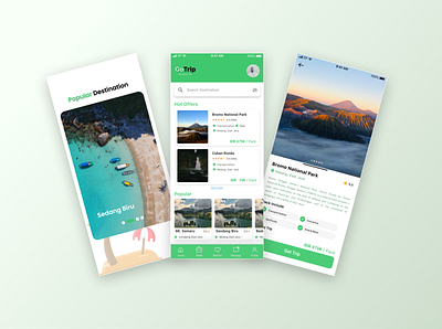 Gotrip app design interface app design figma mobileapp trip ui ux