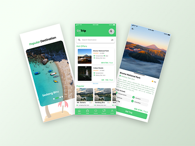 Gotrip app design interface by Danil F. on Dribbble