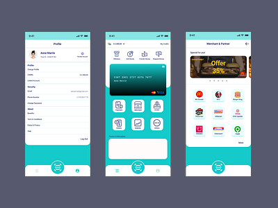 E wallet app design figma ui ux