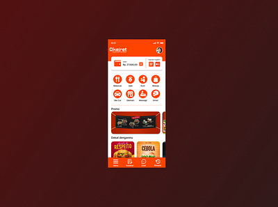 okejek redesign app app design figma ui ux