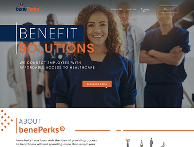 beneperks homepage design figma ui ux