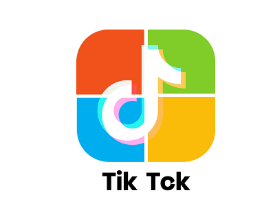 Tik Tok Reimagined - Microsoft Buying Tik Tok USA? brand hybrid branding brands reimagined creativity design combine design contest logodesign logos microsoft tik tok tik tok reimagined tiktok