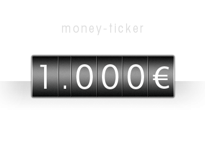 money-ticker clean design made in germany icon illustrator manuel trapp